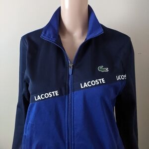 Lacoste Sport Logos Color Block Track Jacket, Men's Small